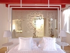 One of the three bedrooms of the Venice residence, 120 m2